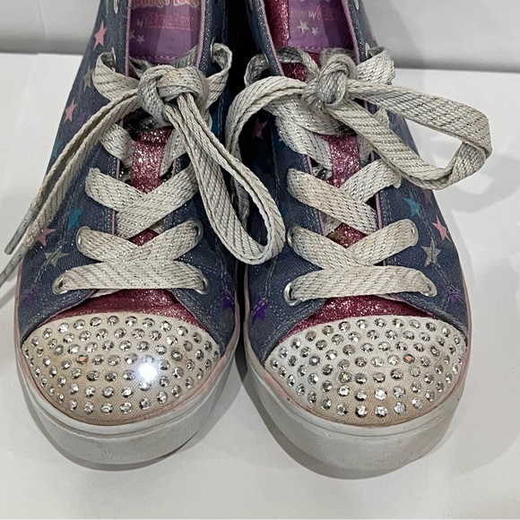 Sketchers Twinkle Toes Light Up Shiny Stars Size 1 - Picture 9 of 10